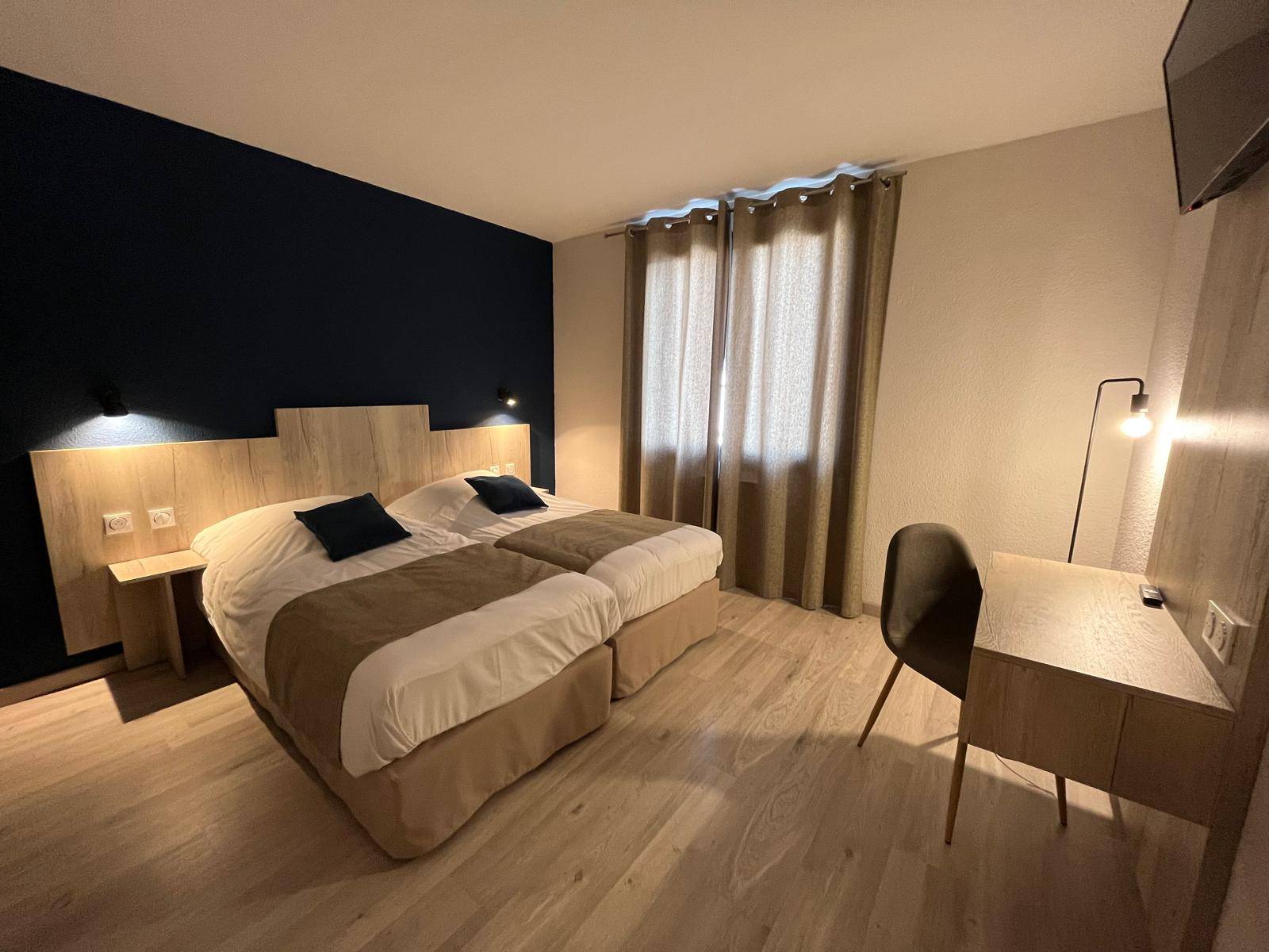 Chambre confort pour 2 personnes 2 lits
